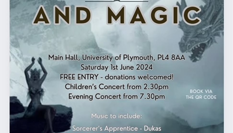 University of Plymouth Orchestra Monsters and Magic themed concerts 1st June 2024.