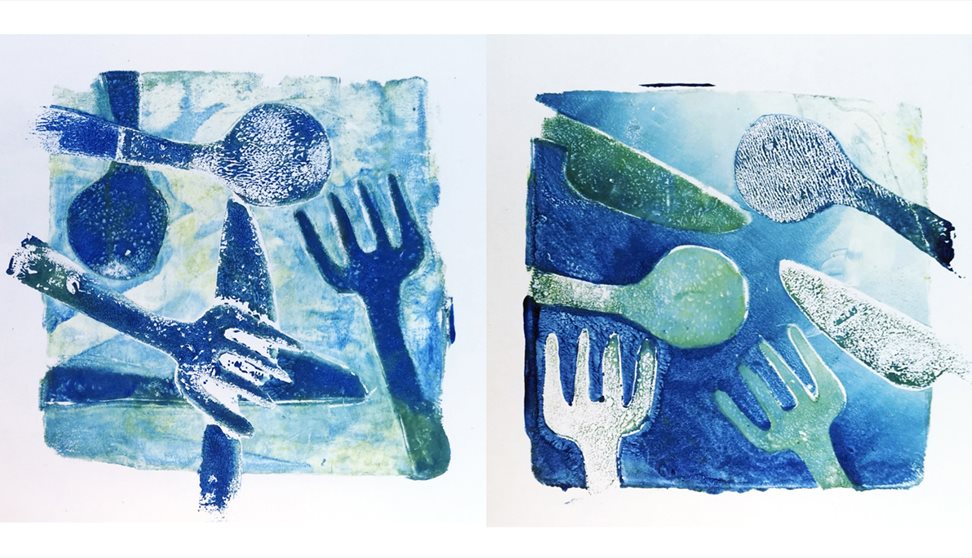 Gelli plate printing is an easy and fun activity to do with kids