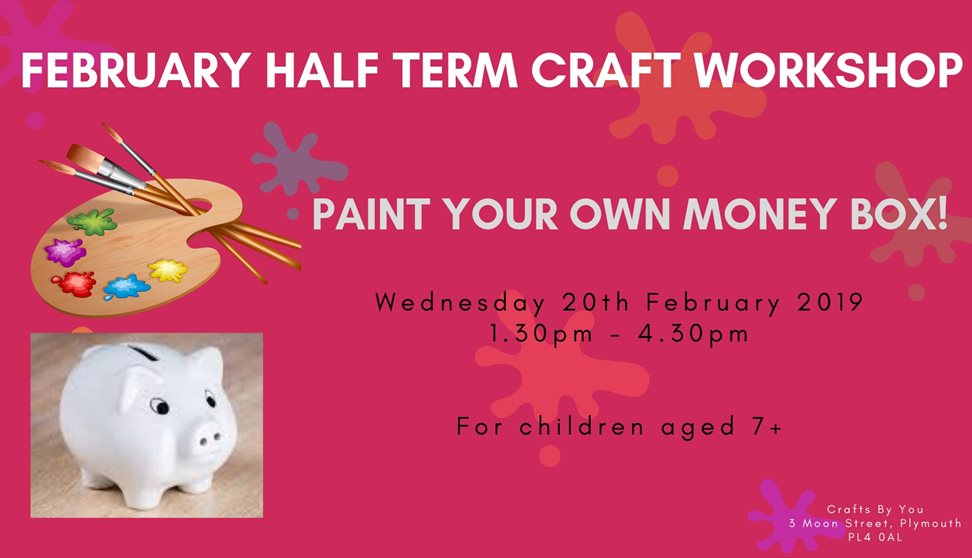 Paint your own money box!
