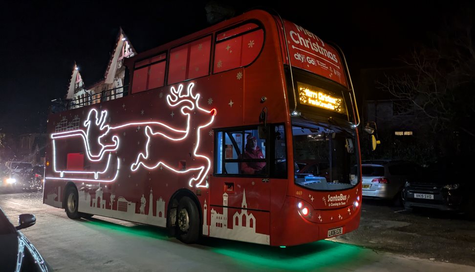 Plymouth Citybus Santa Bus