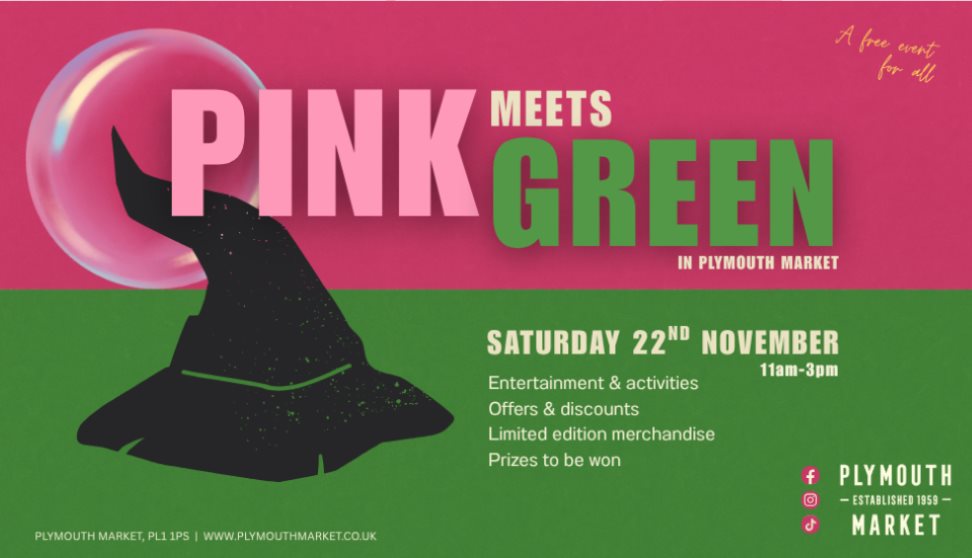 Pink Meets Green at Plymouth Market