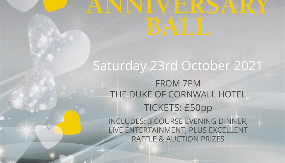Silver & Sparkly 25th Anniversary ball