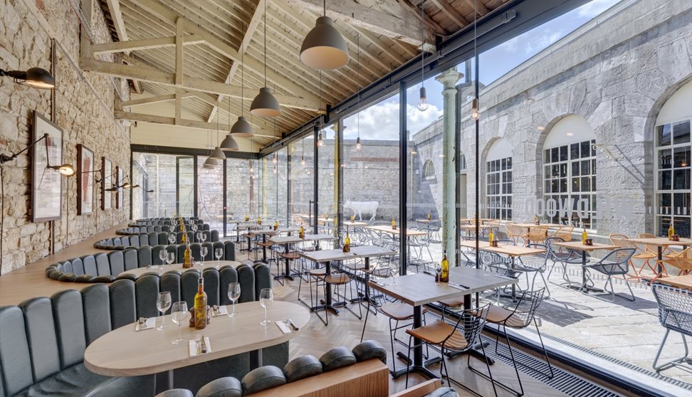 Wildwood restaurant in Royal William Yard, Plymouth