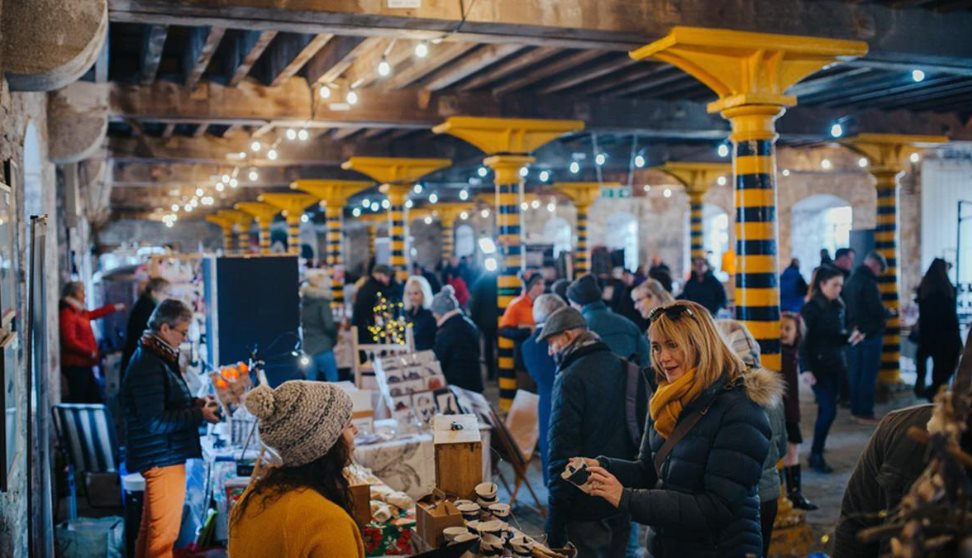 Shoppers at Royal William Yard