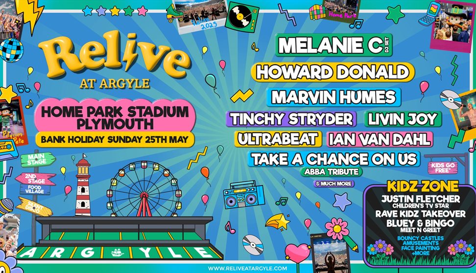 Relive at Argyle at Home Park Stadium