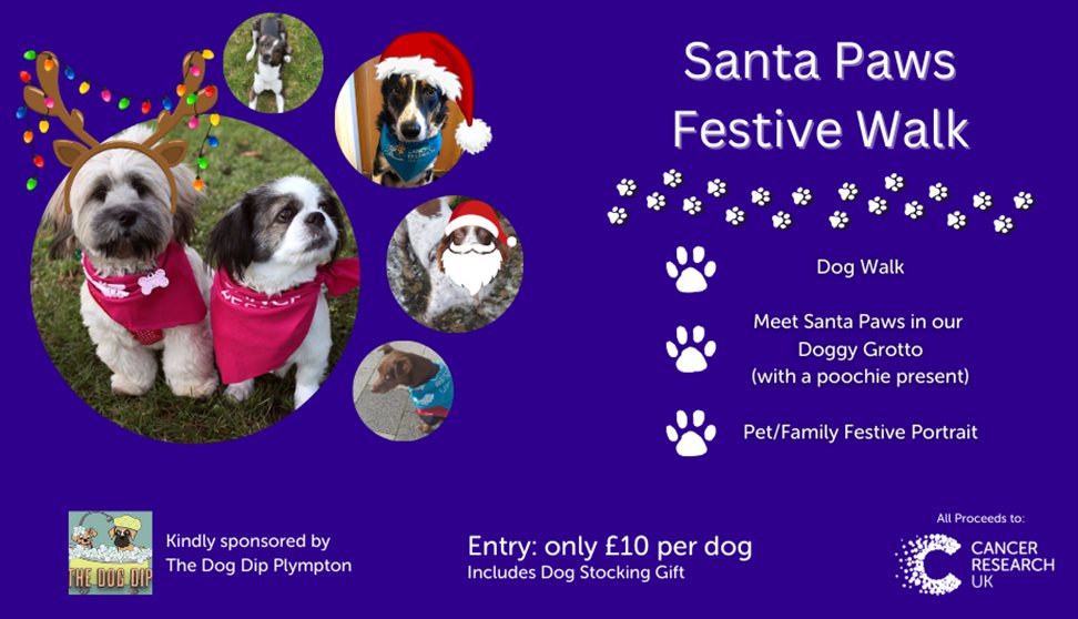 Santa Paws Festive Walk and Grotto Christmas Plymouth Visit