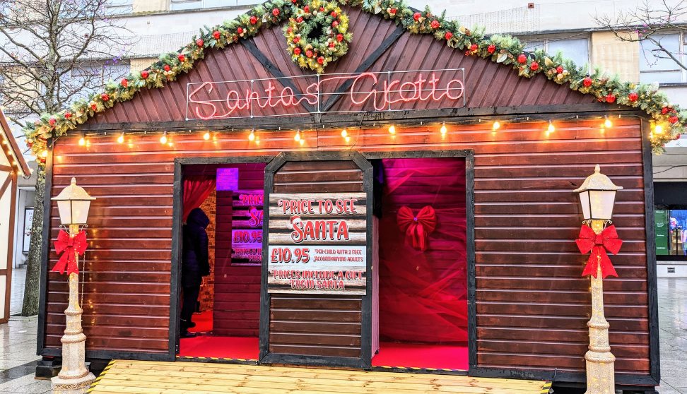 Santa's Grotto in Plymouth city centre