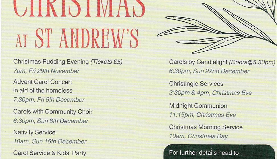 St Andrews Minster Church Christmas Services