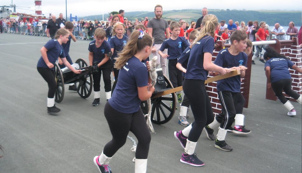 School Junior Field Gun Display