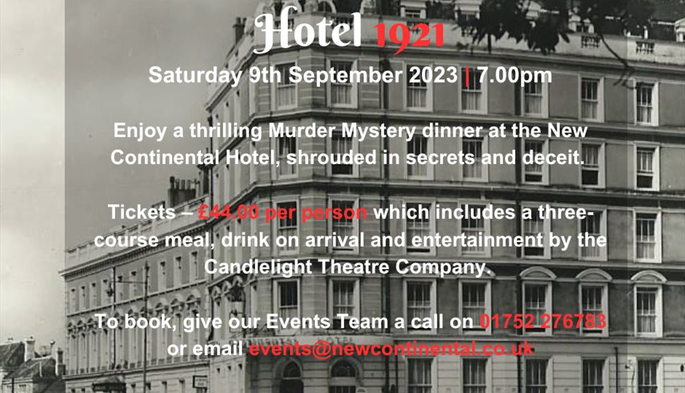 Murder Mystery Dinner - Hotel 1921