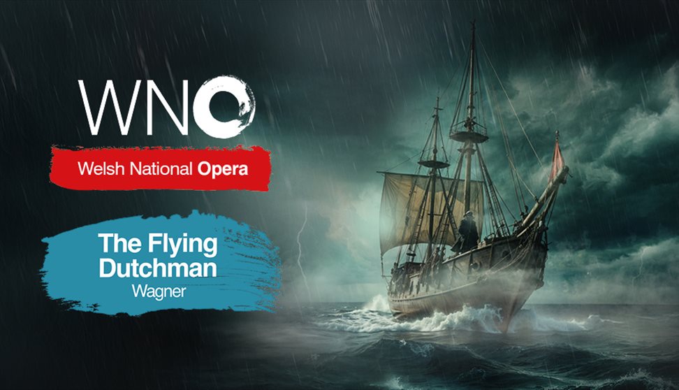 Old ship sails stormy waters.