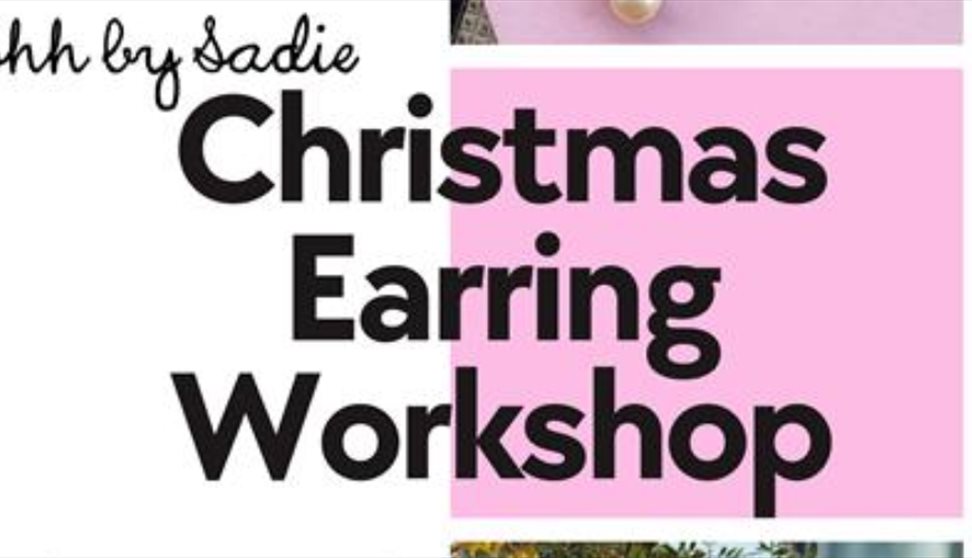 Christmas Earring Workshop Poster