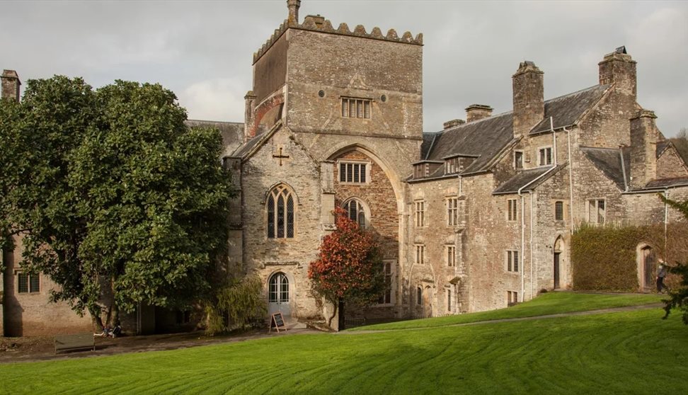 Buckland Abbey on a grey day