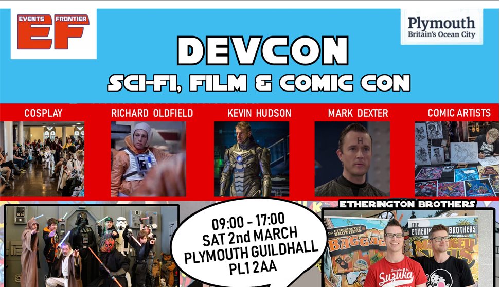 DEVCON SciFi, Film & Comic Con Fete/Fair, Plymouth Visit Plymouth
