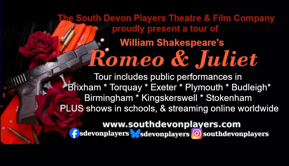 Poster advertising our performance of Shakespeare's Romeo & Juliet in Kingbridge