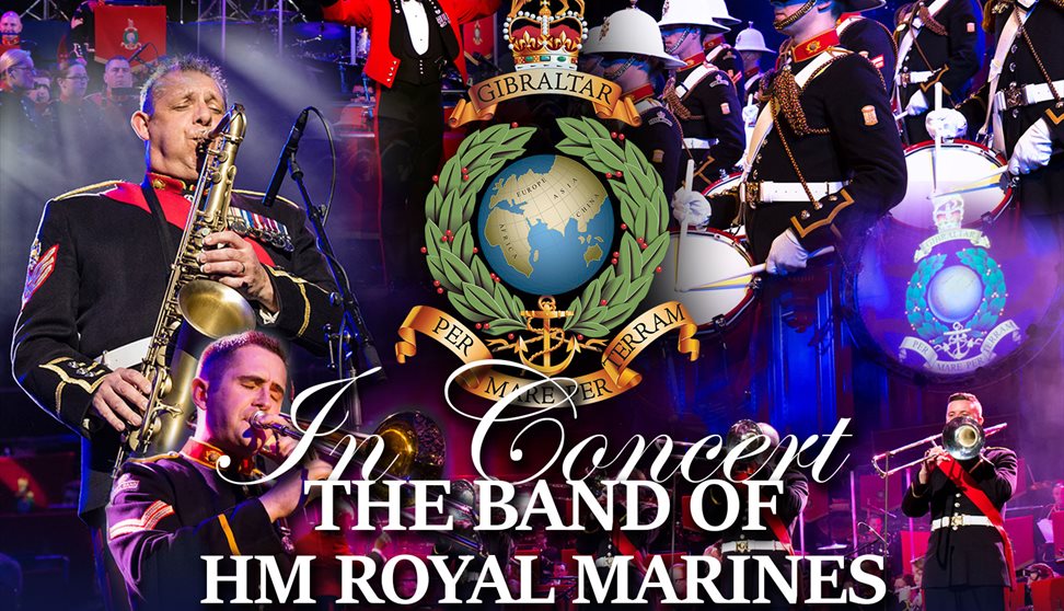 The Band Of Hm Royal Marines Visit Plymouth