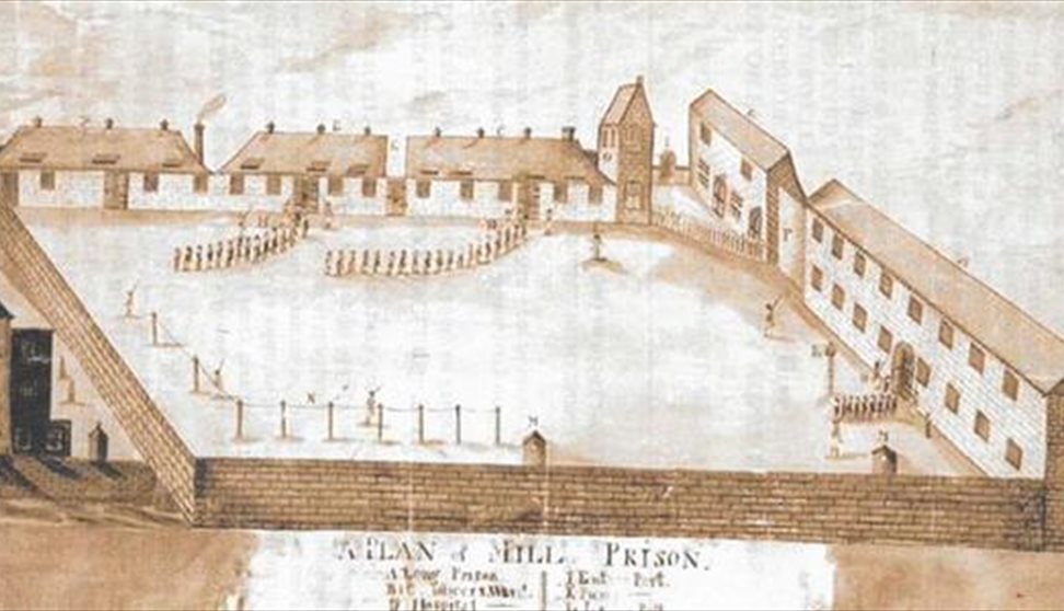 Plan of Mill Prison, Plymouth (image credit: The Bridgeman Art Library)