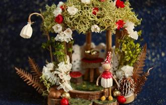 Magical fairytale scene made from all natural materials