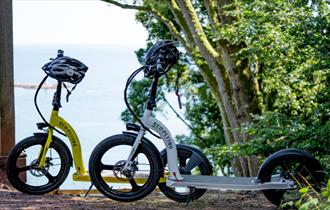 Electric Scooter and Mountain Bike - Downhill experience in Mount Edgcumbe Country Park