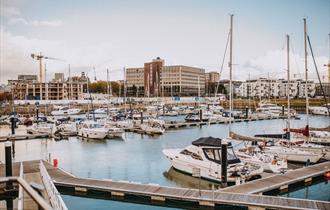 Aerial view of King Point Marina by Matt Austin.