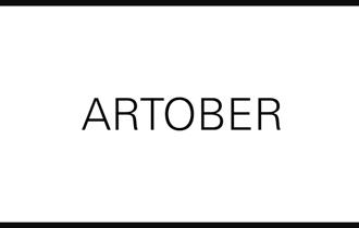 A white background with black text saying Artober