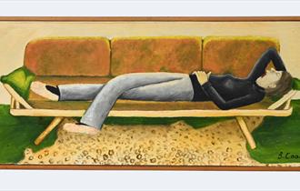 Laying on a Sofa -  Acquired with support from the Arts Council EnglandV&A Purchase Grant Fund and the Art Fund. Image © John Co
