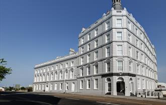 New Continental Hotel exterior, in Plymouth