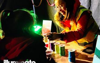 Children's Glowing Bead Workshops at Illuminate Light Festival