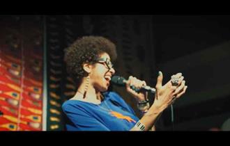 Mama Tokus - a jazz singer hosting this event