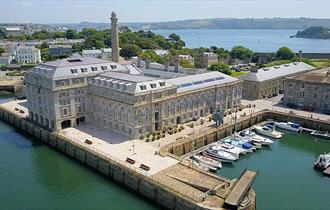 Royal William Yard from the air.