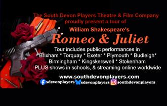 Poster advertising our performance of Shakespeare's Romeo & Juliet in Kingbridge