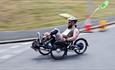 Cycling at The Rehabilitation Triathlon on Plymouth Hoe