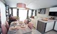 Bovisand Lodge Holiday Park - caravan lounge/kitchen