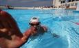 Swimming at The Rehabilitation Triathlon at Tinside Lido, Plymouth Hoe