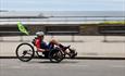 Cycling at The Rehabilitation Triathlon on Plymouth Hoe