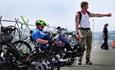 Cycling at The Rehabilitation Triathlon on Plymouth Hoe