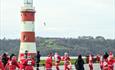 Santa Fun run in Plymouth