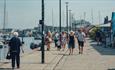 People walking along the Barbican