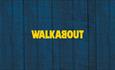 Bright yellow Walkabout logo set against a dark blue background.