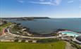 Aerial view of Plymouth Sound, Shores and Cliffs.