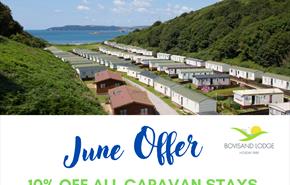 June Offer 10% off caravans