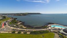 Aerial view of Plymouth Sound, Shores and Cliffs.