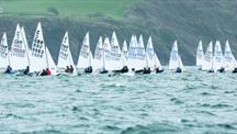 Boats race for Cadet World Championships. Picture: Paul Gibbins