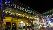 A picture of Drake Circus at Christmas 