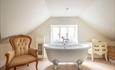 St Anne's house accommodation. Large free standing bath tub
