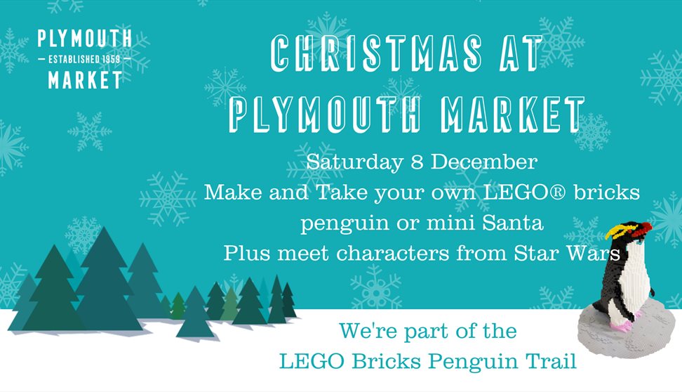 Make and Take a LEGO ® bricks penguin or mini Santa