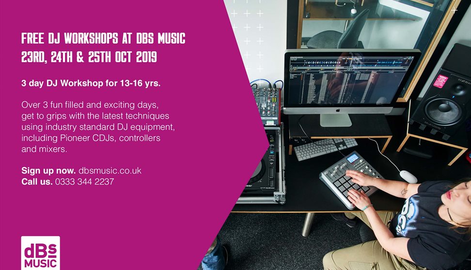 Plymouth Music Education Hub & dBs Music 3 Day [Follow On] DJ Workshop for 13-16 year olds (FREE!)