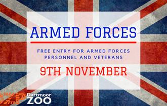 Free entry for all Armed Forces and veterans