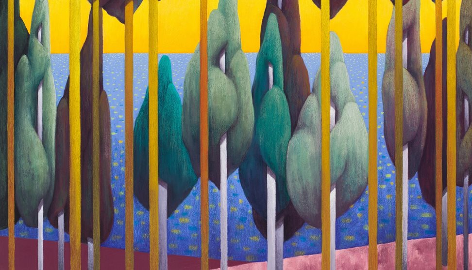 Nicolas Party, Landscape, 2022 (detail). Courtesy of the Artist and The Modern Institute/ Webster Hamilton Ltd., Glasgow. Photo: Adam Reich. Nicolas Party, Landscape, 2022 (detail). Courtesy of the Artist and The Modern Institute/ Webster Hamilton Ltd., Glasgow. Photo: Adam Reich.