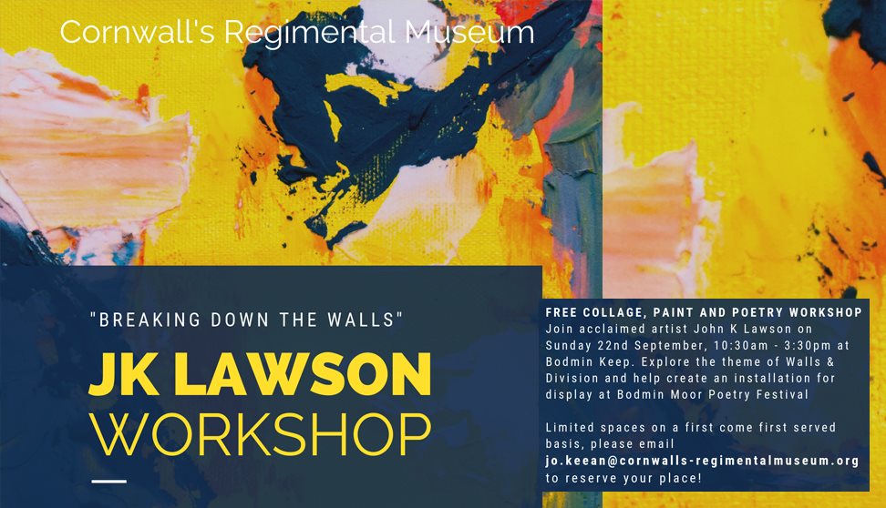 "Breaking Down the Walls" FREE collage, paint and Poetry Workshop